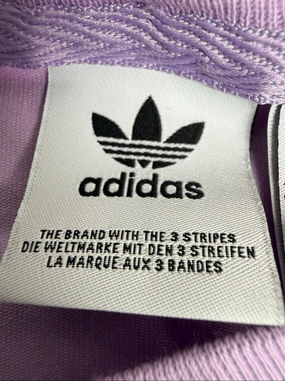 Adidas Trefoil Logo Lavender Purple Cotton Blend T Shirt Size M - Picture 5 of 10